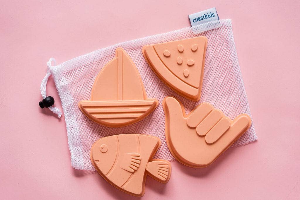 Shelly Beach Sand Moulds: Pink