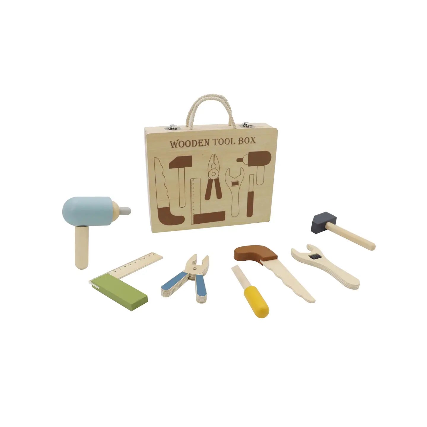 Toylink Wooden Kids Tool Box