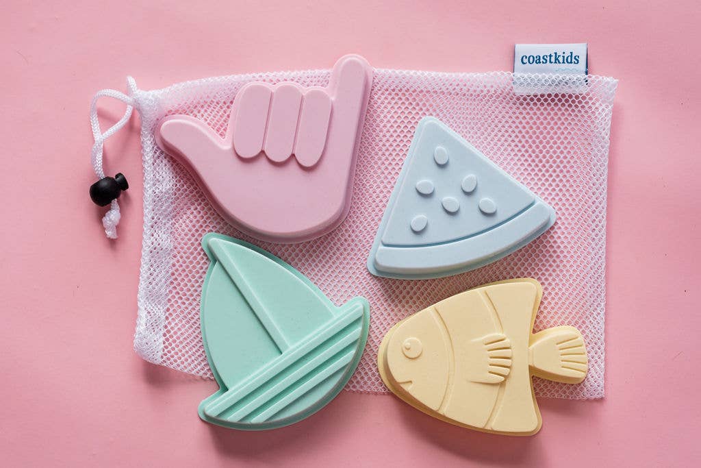 Shelly Beach Sand Moulds: Pink