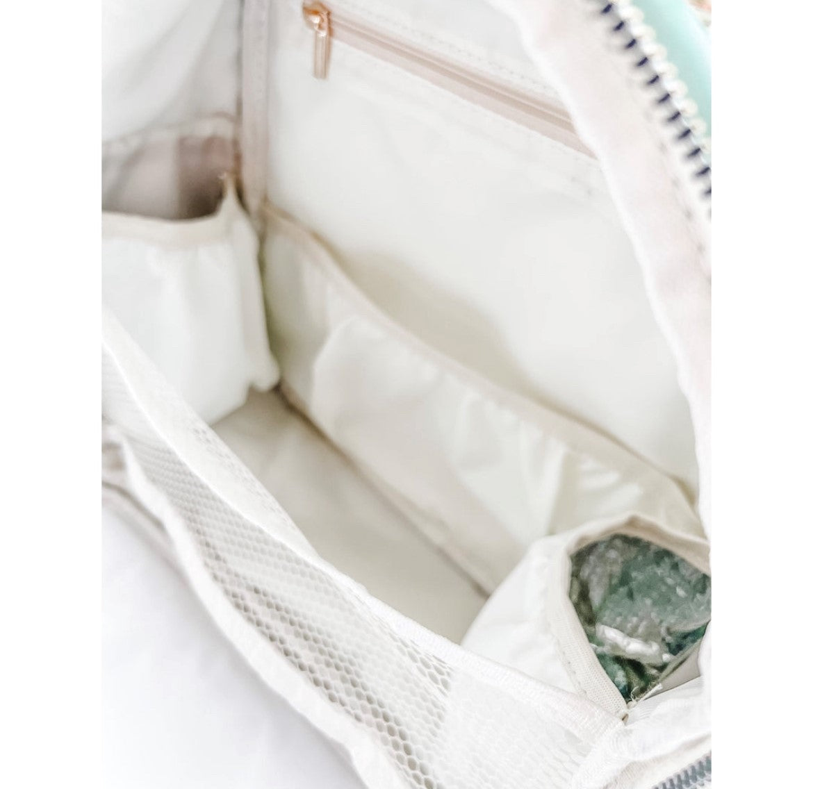 MummaBear Eucalyptus - Vegan Leather Nappy Backpack