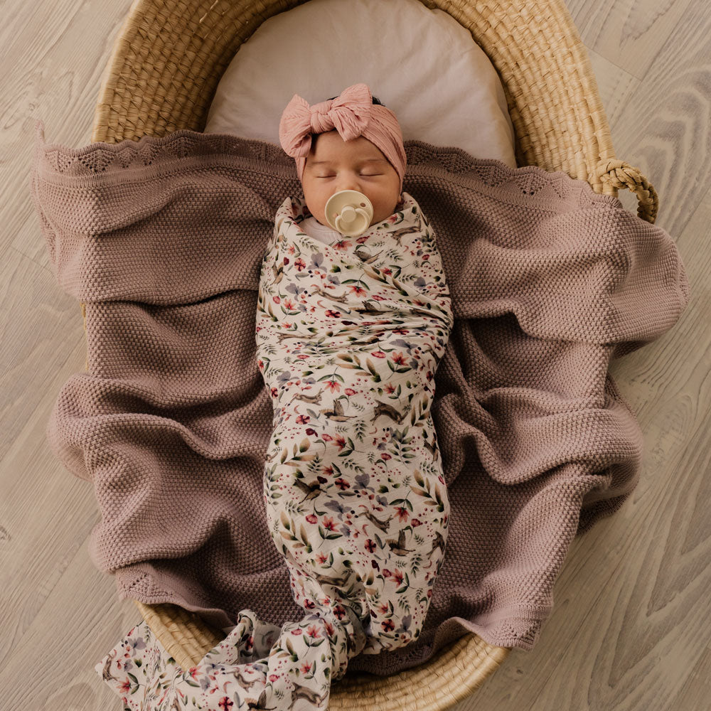 Mod & Tod Organic Muslin Swaddle - Bunny Hop