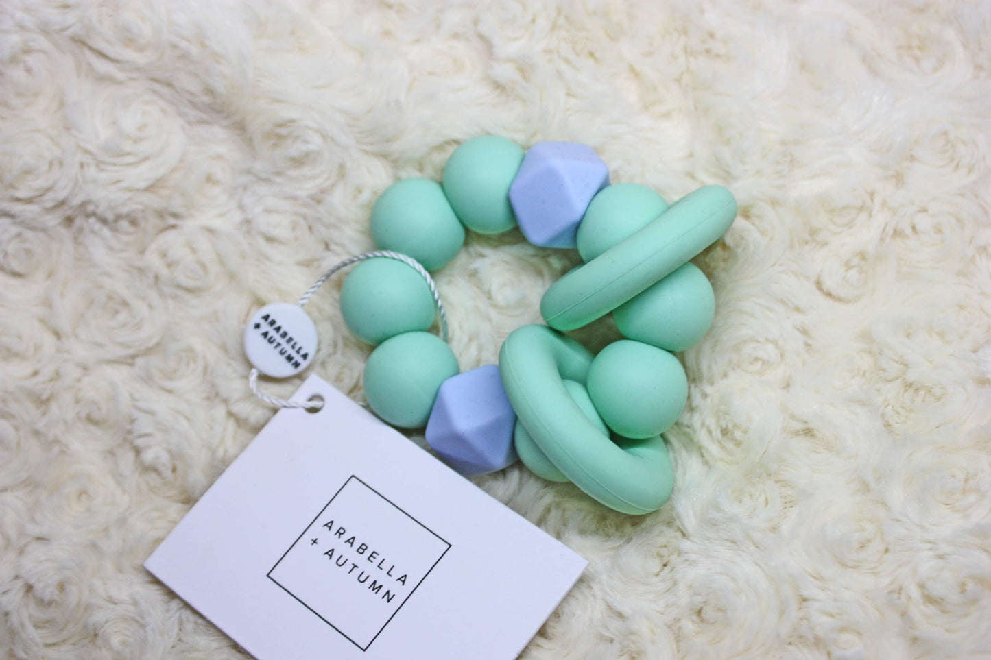 Arabella + Autumn Silicone Teether Mint