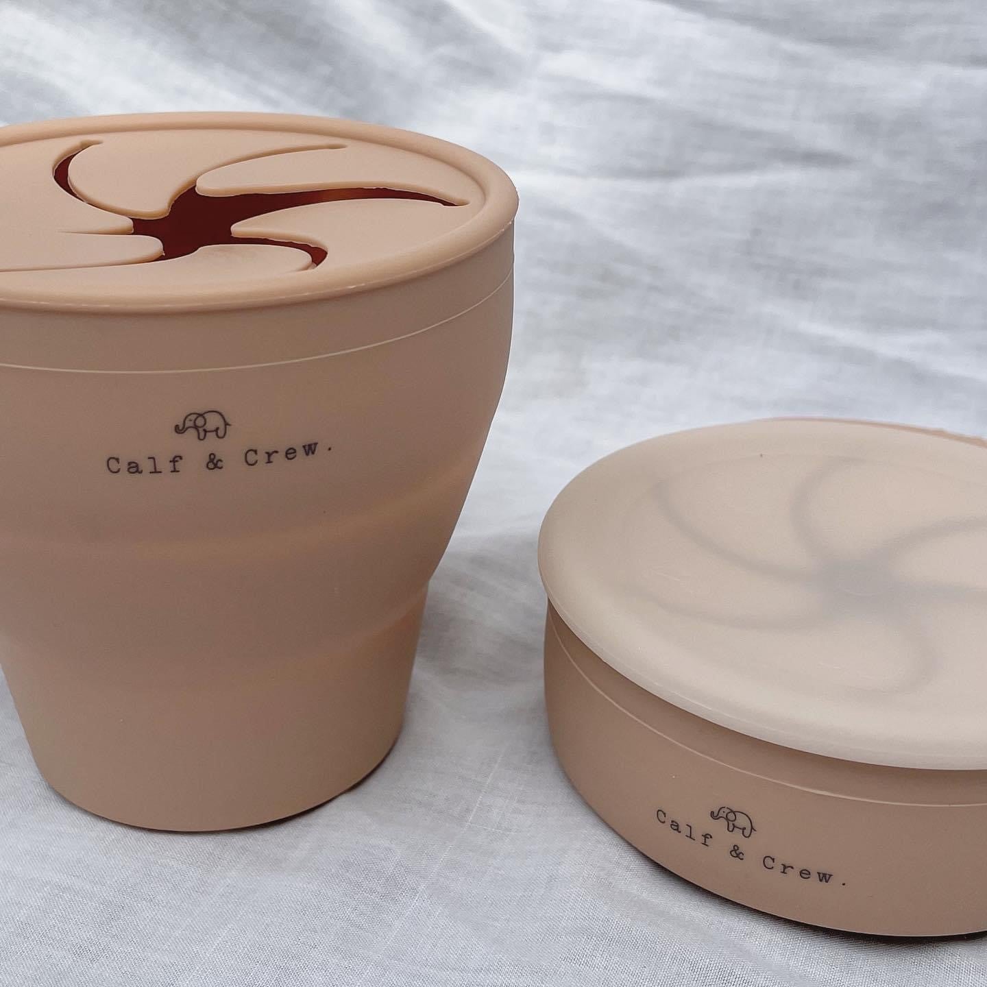 Calf & Crew Collapsible Snack Cup - Latte