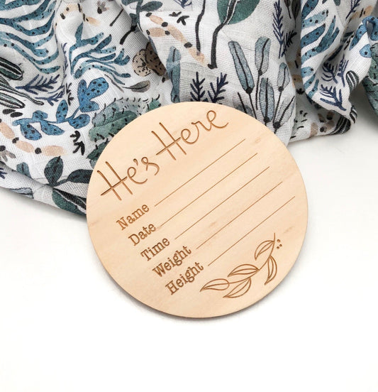 One Chew Three Baby Record Announcement - He's Here