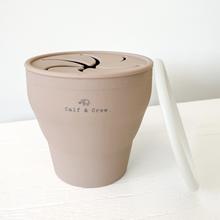 Calf & Crew Collapsible Snack Cup - Latte